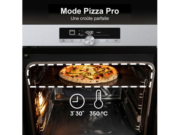 Four multifonction Pyrolyse HISENSE BI350XPZ PIZZA CHEF - 77 litre(s)