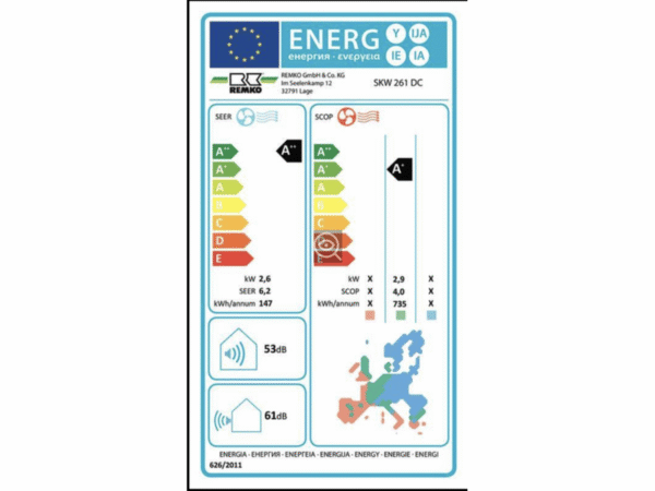 Climatiseur Split mobile B2119 4026415153328 -3 Climatiseur Split mobile B2119 4026415153328 - REMKO