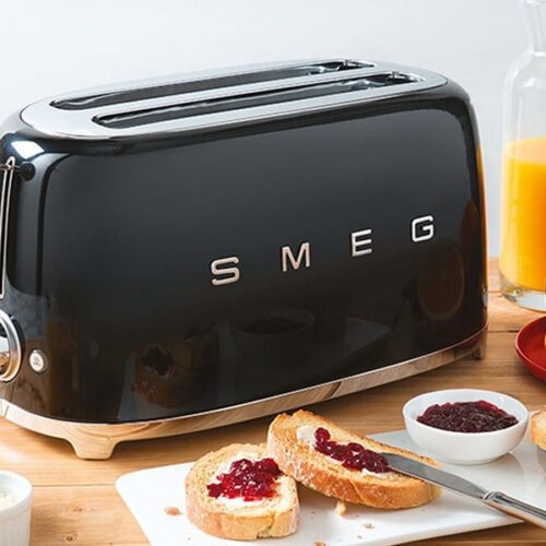 Grille pain 2 fente(s) SMEG TSF01BLEU - Noir1 Grille pain 2 fente(s) SMEG TSF01BLEU - Noir