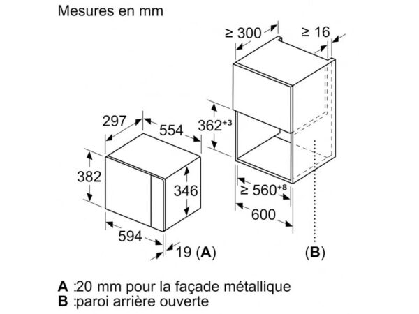 Micro-ondes monofonction intégrable BOSCH BFL520MS0 - 20 litre(s)5 Micro-ondes monofonction intégrable BOSCH BFL520MS0 - 20 litre(s)