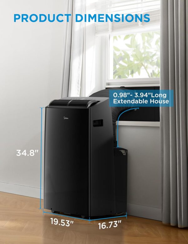 Midea MAP14HS1TBL-A Climatiseur mobile8 Midea MAP14HS1TBL-A Climatiseur mobile