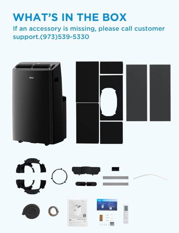 Midea MAP14HS1TBL-A Climatiseur mobile9 Midea MAP14HS1TBL-A Climatiseur mobile
