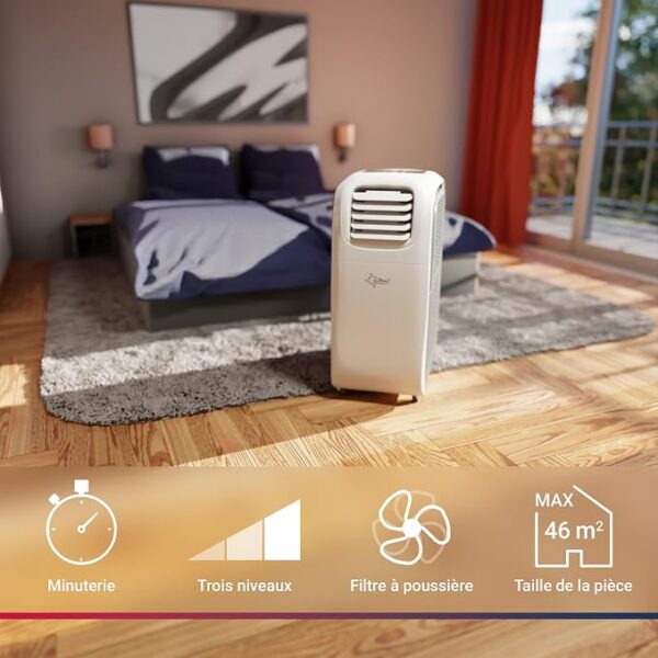 SUNTEC Climatiseur Mobile Reversible TRANSFORM 5 SUNTEC Climatiseur Mobile Reversible TRANSFORM 10.500 Eco R290, 6 en 1 : Indoor/Outdoor Refroidissement, Chauffage, ventilateur, Déshumidificateur 10.500 BTU/h