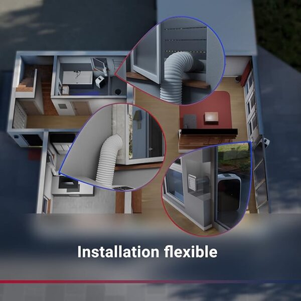SUNTEC Climatiseur Mobile Reversible TRANSFORM 6 SUNTEC Climatiseur Mobile Reversible TRANSFORM 10.500 Eco R290, 6 en 1 : Indoor/Outdoor Refroidissement, Chauffage, ventilateur, Déshumidificateur 10.500 BTU/h